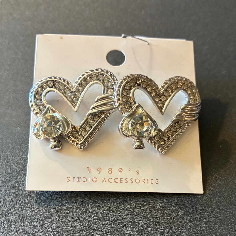 Silver Heart Earrings